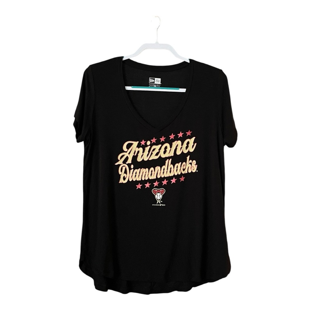 Arizona Diamondbacks Women’s Soft-style Tee, Hi-Low, Size Large